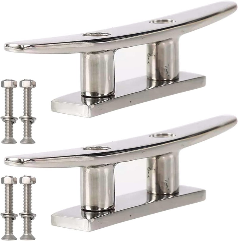 Rolasm Boat Cleat Stainless Steel Marine Dock Cleat Boat Rope Tie Cleat Boat Mooring Accessories - Image 1